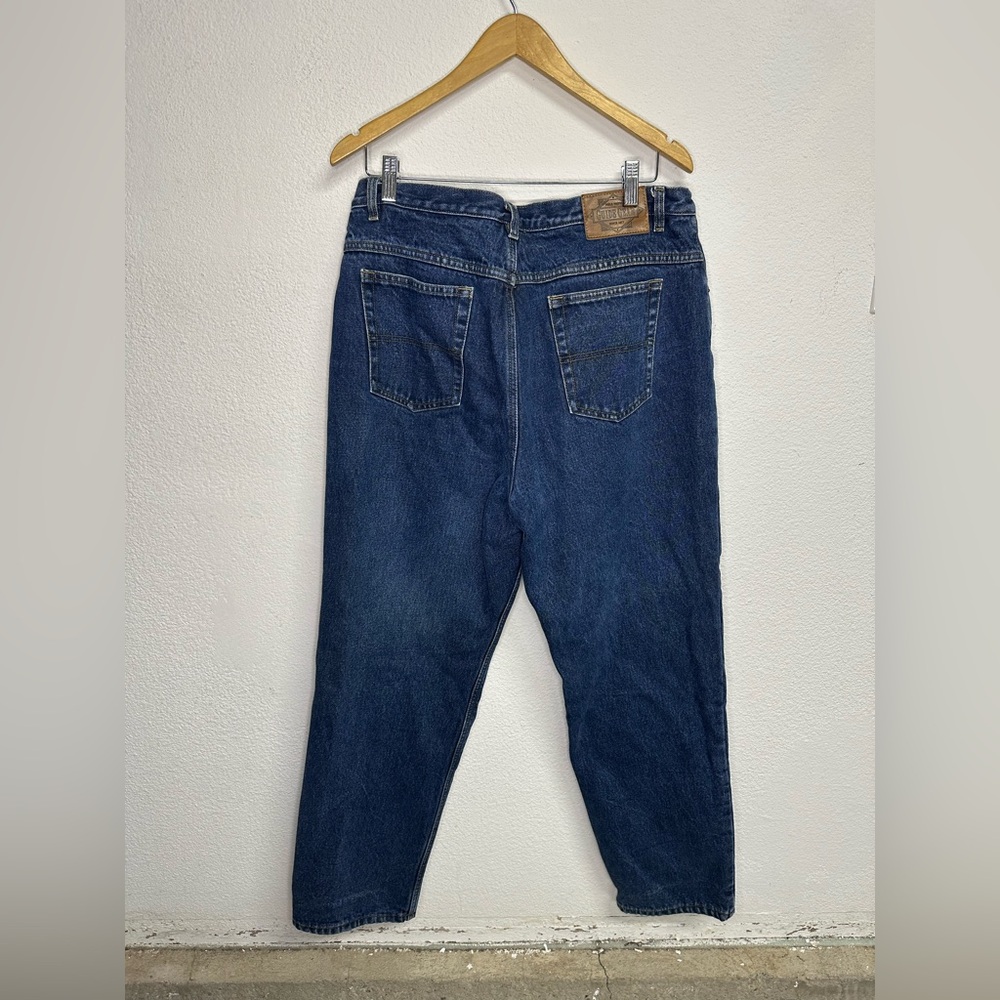 Classic Blue Flannel Inside Denim Jeans